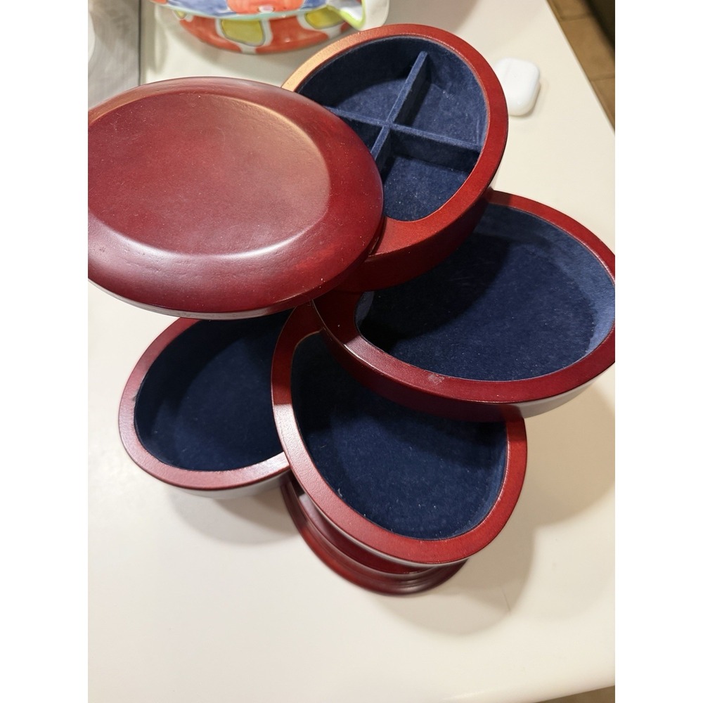 Calgon Flex Zorb Tarnish Prevention Wood 5 Tier Jerwerly Box